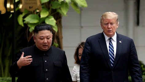 Donaldas Trumpas ir Kim Jong Unas