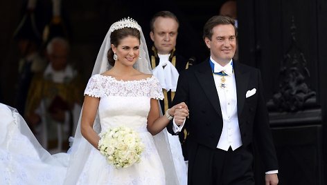 Švedijos princesė Madeleine ir Chrisas O'Neillas