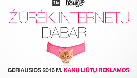 &bdquo;Geriausias KANŲ LIŪTŲ reklamas&ldquo; bus galima peržiūrėti ir internete