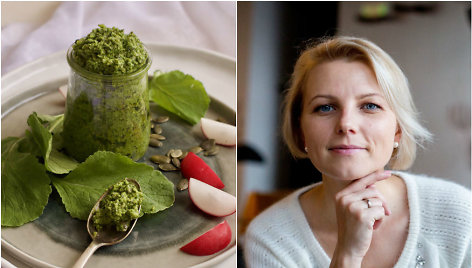 Dangira Šimašiutė ir jos ruoštas pesto