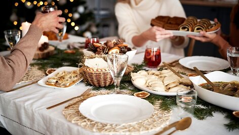 Kūčių vakarienė.
