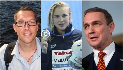 E.Vaitkaitis (kairėje) turi kitą nuomonę dėl R.Meilutytės nei A.Juozaitis (de&scaron;inėje).