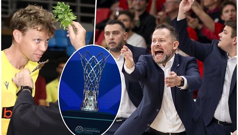 Mindaugas Kuzminskas, FIBA Čempionų lygos taurė ir Giedrius Žibėnas