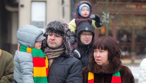 Vėliavos pakėlimo ceremonija.