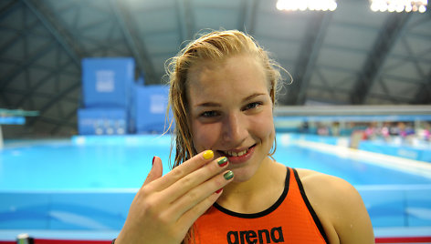 Plaukikė Rūta Meilutytė Nandzinge – viena didžiausių žaidynių žvaigždžių