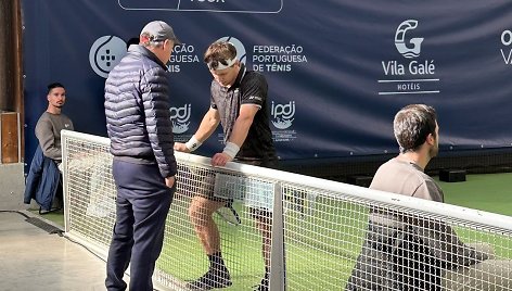 Ričardas Berankis kartu su treneriu Janu De Wittu