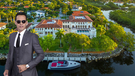 Lotynų Amerikos superžvaigždės Marco Anthony vila Floridoje už 19 mln. dolerių