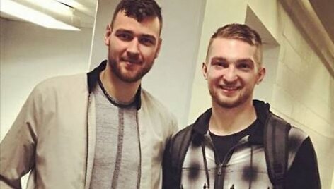 Donatas Motiejūnas ir Domantas Sabonis