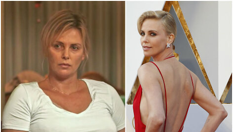 Charlize Theron dėl filmo &bdquo;Auklė Tulė&ldquo; priaugo 22 kg