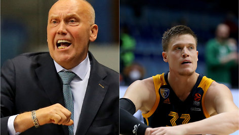 Rimas Kurtinaitis ir Jonas Jerebko