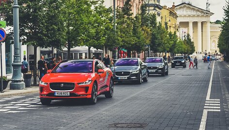 Elektromobilio &bdquo;Jaguar I-Pace&ldquo; pristatymas Vilniuje