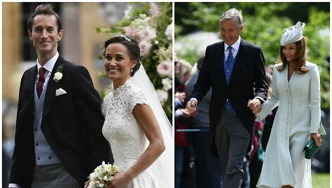 Pippa Middleton ir Jamesas Matthewsas, Davidas Matthewsas su žmona Jane