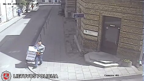 Kolonėlę pasisavinęs vyras Vilniuje