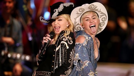 Madonna ir Miley Cyrus