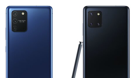&bdquo;Samsung Galaxy S10 Lite&ldquo; (kairėje) ir &bdquo;Samsung Galaxy Note 10 Lite&ldquo;