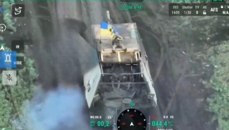 Ukrainiečiai perėmė rusų „tanką-vėžlį“