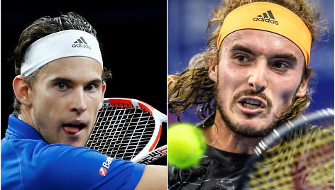 Dominicas Thiemas ir Stefanos Tsitsipas