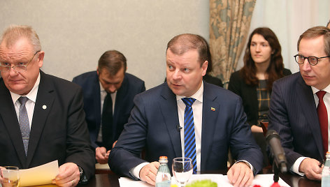 Algirdas Stončaitis, Saulius Skvernelis, Deividas Matulionis