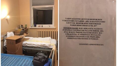 Rietavi&scaron;kis, kuriam nustatytas koronavirusas, perkeltas į kitą palatą Klaipėdos universitetinėje ligoninėje