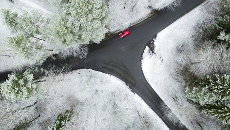 Sniegas užklojo Vilnių balta antklode