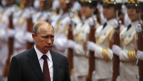 Rusijos prezidentas Vladimiras Putinas Kinijoje