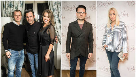 Darvydas &Scaron;ernas ir Sandra &Scaron;ernė su &scaron;efu Danilo Bianco, Edvardas Žičkus bei Elena Puidokaitė