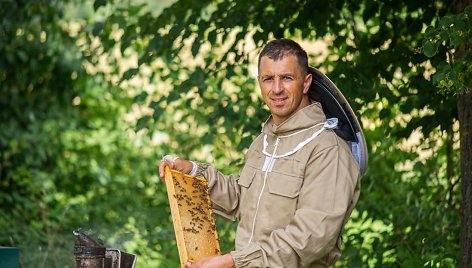 Panevėžio bitininkų draugijos pirmininkas Vaidas Arbutavičius