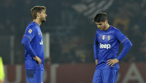 Alvaro Morata ir Fernando Llorente 