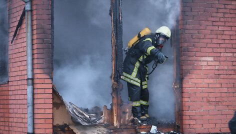 Gaisras V.Krėvės prospekte, Kaune