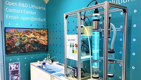 Lietuvos mokslo susivienijimo &bdquo;Open R&D Lietuva&ldquo; stendas &bdquo;Hannover Messe&ldquo; parodoje