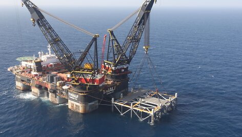 Izraelio jūriniame telkinyje &bdquo;Leviathan&ldquo; pradėta dujų gavyba