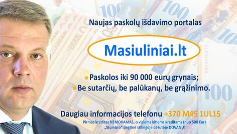 Internautai juokiasi i&scaron; Eligijaus Masiulio