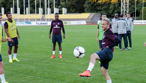 Anglijos U-21 rinktinės treniruotė