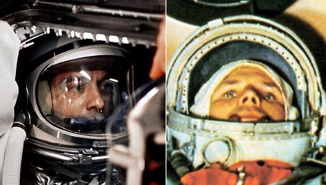 Alanas Shepardas ir Jurijus Gagarinas