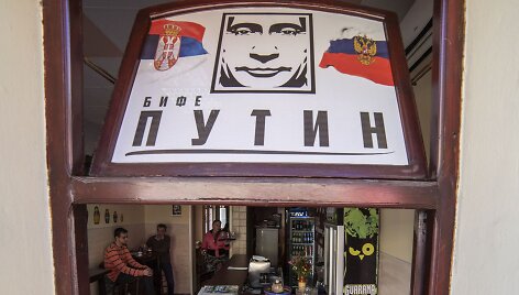 &bdquo;Putino baras&ldquo; Serbijos Novi Sado mieste