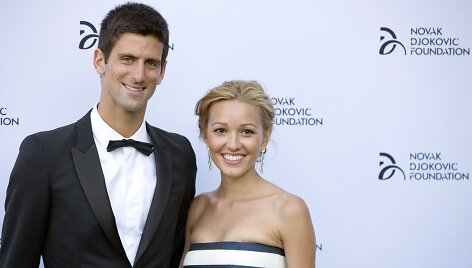 Novakas Džokovičius ir Jelena Ristič 