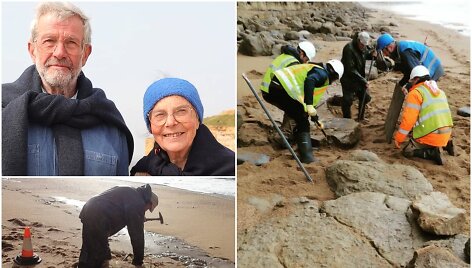 Neįtikėtina, ką turistų pora aptiko Anglijos paplūdimyje