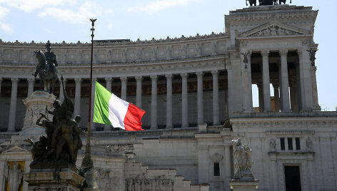 Italijos vėliava Romoje