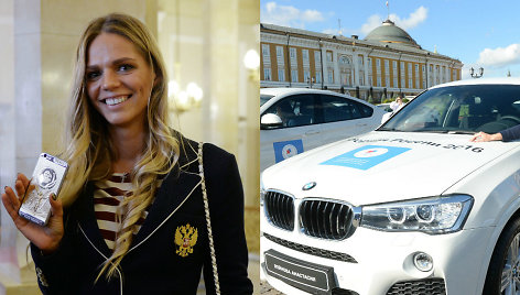 Rubliai vietoj mašinų: Rusijos olimpiniai čempionai lieka be prabangių prizų