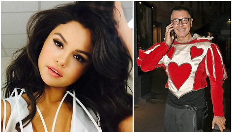 Selena Gomez ir dizaineris Stefano Gabbana