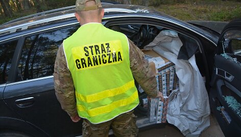 Lietuvis su kontrabanda įkliuvo Lenkijos pasieniečiams