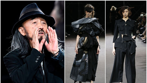 Dizaineris Yohji Yamamoto ir kolekcijos modeliai