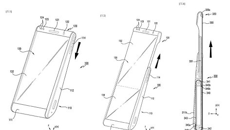 „Samsung“ telefono su išvyniojamu ekranu patentas