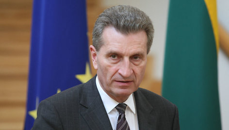 Europos Komisijos energetikos komisaras Giuntheris Oettingeris