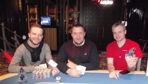 Aleksandras Rusinovas (kairėje), Arūnas Jocius (centre) ir Zigmas Pekarskas / organizatorių nuotr.