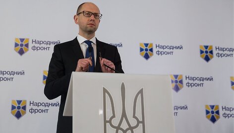 Ukrainos premjeras Arsenijus Jaceniukas