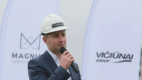 &bdquo;Magnum&ldquo; verslo centro statybų pradžią paskelbęs &Scaron;arūnas Matijo&scaron;aitis