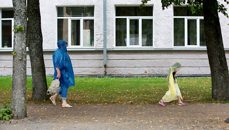 Lietingas ketvirtadienio vakaras Palangoje