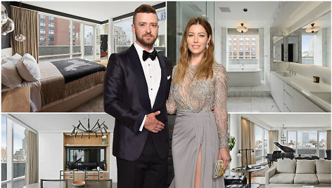 Justino Timberlake'o ir Jessicos Biel parduodamas penthauzas Niujorke