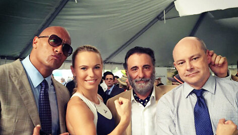 Caroline Wozniacki ir &bdquo;Ballers&ldquo; aktoriai